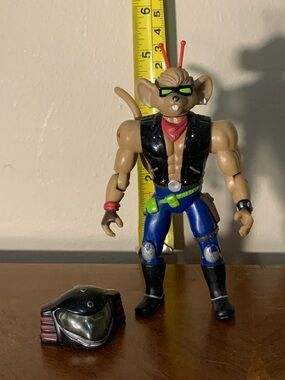 1993 Biker Mice From Mars Throttle Action Figure 5.5" Tall Galoob Vintage